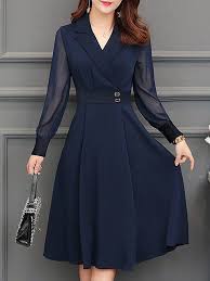 Buy Casual Dresses Midi Dresses For Women From Fantasyou At Stylewe Online Shopping Stylewe Casual Dre Wrap Dress Work Long Sleeve Wrap Dress Solid Midi Dress