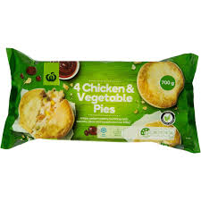 Transfer to the tray and bake for 20 minutes or until cooked through. Woolworths Frozen Chicken Vegetable Pie