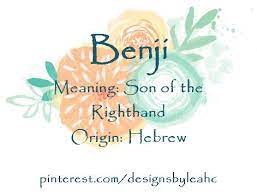 Baby Boy Name Benji Meaning Son Of The Righthand Origin Hebrew Nicknames Ben Benny Benj Babyname Bab Boy Names Trendy Baby Boy Names Baby Boy Names