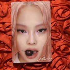 JENNIE MANTRA SET KPOP Girl Photo Card SOLO Black Pink Cherry