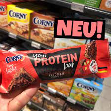 Corny Protein Bar Riegel Chocolate Crunch Proteinriegel Lebensmittel Kinder Schokolade