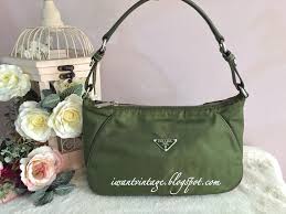 Check spelling or type a new query. Prada Nylon Shoulder Bag Green Imt Mines Albi