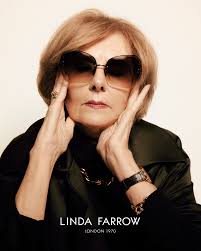 Introducing the Iconic Collection, a celebration of our legacy and  artistry. Captured in a series of portraits featuring Linda Farrow herself,  the collection is a nod to our heritage, inspired by one