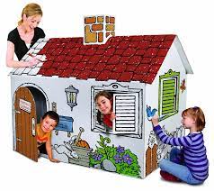 What do you think is the best way to change the wor. Discovery Kids Cardboard Color And Play Play House Walmart Com Walmart Com