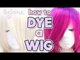 How To Dye A Synthetic Wig Alexa 39 S Wig Series 7 Youtube Diy Wig Cosplay Hair Synthetic Wigs