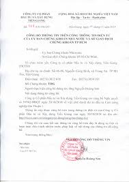 CÔNG TY CỔ PHẦN ĐẦU TƯ VÀ XÂY DỰNG TIỀN GIANG - Só: 580 ...