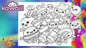 Welcome to episode #36 of my coloring time series. Coloring Kawaii Cute Food Coloring Book Pages Youtube