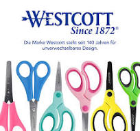 Westcott E-21593 00 Kids Scissor Lefty witch cm-scale, blunt tip, 5"/13 cm,  red/yellow