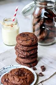 One Bowl Chewy Double Chocolate Chip Cookies Pick Up Limes Nourish The Cells Th Double Chocolate Chip Cookies Chip Cookies Cookies Recipes Chocolate Chip