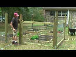 How to install garden fencing. How To Build A Simple Garden Fence Youtube
