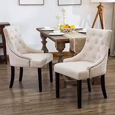 Amazon Com Upholstered Dining Chairs With Arms Fabric Dining Chairs Dining Chairs Black Dining Chairs