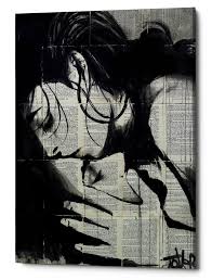 Black And White Kiss Canvas Epic Graffiti Soul Kiss By Loui Jover Giclee Canvas Wall Art With Images Jover Loui Jover Lesbian Art