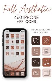 Ios14 App Icons Fall Theme 460 Icons 115 Unique Icons Etsy In 2021 App Icon Iphone Apps Iphone App Layout