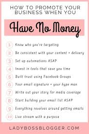 10 Ways To Promote Your Business For Little Or No Cost Business Checklist Small Business Plan Writing A Business Plan