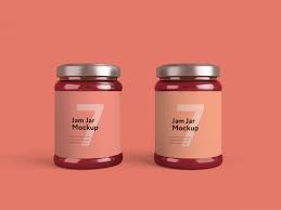 Jam Jar Mockup Jar Packaging Jam Jar Free Mockup