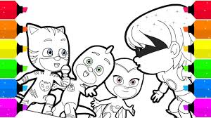 Maybe you would like to learn more about one of these? Pj Masks Coloring Page Singing Catboy Gekko Owlette Youtube