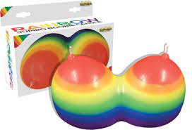 Amazon.com: Hott Products Unlimited 62514: Jumbo Boobie Rainbow Candle :  Health & Household