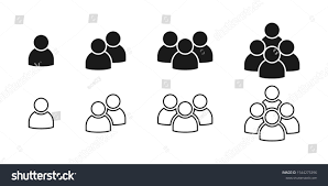 Black And White Icons People People Black Vector Icons People Icons In Modern Simple Flat And Lines Design People Vector Icon Isolated On White Backgr People Icon Vector Art Line Design