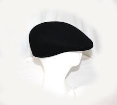 Vintage Kangol Flat Cap Medium Black 100 Wool Uk England Etsy Kangol Kangol Flat Cap Flat Cap