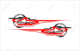 Use bright colors and minimal text. Abstract Tech Shape Lines Design For Car Stripe Sticker Design Royalty Free Cliparts Vectors And Stock Illustration Image 100360958