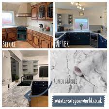 67 5cm X 1m Up To 15m D C Fix Marble Romeo Grey Sticky Back Plastic Vinyl Wrap Film 200 8288 Vinyl Wrap Kitchen Kitchen Vinyl Sticky Back Plastic