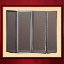 Four panel screens can be stretched across larger openings and still remain stable. Custom Free Standing Screens Northshore Fireplace