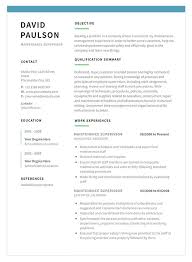 Maintenance Supervisor Resume Template Maintenance Supervisor Resume Template And Sample Resume Template Resume New Things To Learn