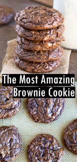 The Most Amazing Brownie Cookie Desserts Cookie Brownie Recipe Easy Cookie Recipes