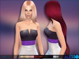 New Super Long Hair For Sims 4 Females And Hat Friendly Found In Tsr Category Sims 4 Female Hairstyles Womens Hairstyles Sims Hair Long Hair Styles