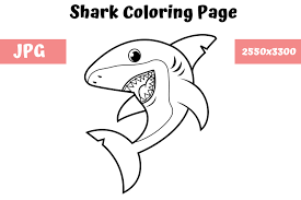 They are free and easy to print. Coloring Book Page For Kids Shark Graphic By Mybeautifulfiles Creative Fabrica