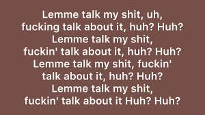 Nba Meechybaby Nba Youngboy Talk My Shit Lyrics In 2020 Lyrics Nba Talk