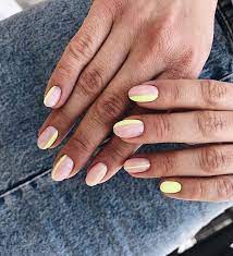 Simple lattice and hearts nail art on short nails. 50 Stunning Short Nail Designs To Inspire Your Next Manicure In 2020
