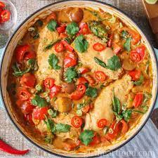 Remove the fish pieces from the marinade, and add to the pan, tucking them into the sauce. Milked Fish With Curry And Cucumber For Diabetes Simple Way To Prepare Quick Kerala Style Coconut Milk Fish Add The Spice Mix Fry For Another Minute Then Add The