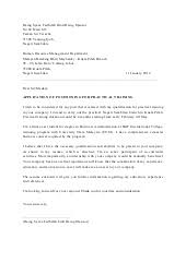 Cover Letter Maybank