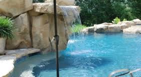 Molded from natural rock and made of cast concrete. Inground Pool Photos Lafayette Natural Pools Broussard Classic Pools
