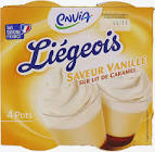 Liégeois Saveur Vanille Sur Lit De Caramel