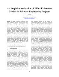 A solicited project proposal is a written document that establishes the concept of a project and what it will accomplish. Pdf An Empirical Evaluation Of Effort Estimation Models In Software Engineering Projects