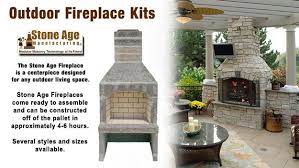 Small Outdoor Fireplace Kits Outdoor Fireplace Kit By Stone Age Manufacturing Diy Outdoor Fireplace Outdoor Fireplace Kits Fireplace Kits