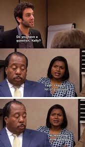 Mindy Kaling I Used To Feel Embarrassed For Being The Diversity Hire On The Office Femestella The Office Mindy Kaling Office Memes