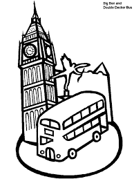 It's easy to navigate, contains over 1500 free coloring pages. London Clock Tower And Double Decker Bus In London Coloring Pages Netart