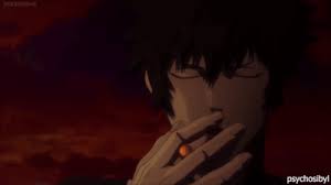 Smoke on the water fire in the sky funny picture. Animiesme Anime Guy Smoking