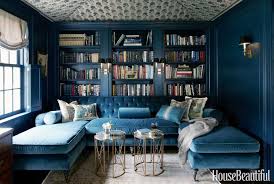 White furniture and molding in this living. Blue Velvet Sofa Cheap To Chic Cococozy