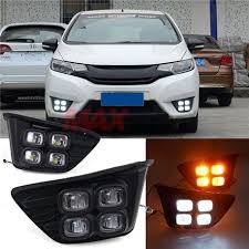 Check spelling or type a new query. Honda Jazz Fit Gk 2014 2016 Bugatti Style Led Daytime Running Light Drl Fog Lamp With