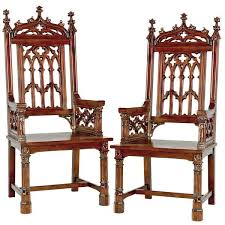 Gothic Tracery Cathedral Solid Wood Dining Chair Solid Wood Dining Chairs Gothic Chair Dining Chair Set