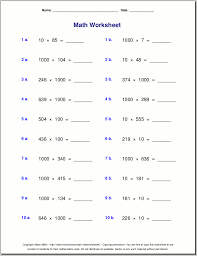 These are 100 problems math worksheets for addition, subtraction, multiplication, and division. Grade 5 Multiplication Worksheets