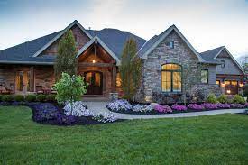 Kitchen in a custom ranch home built by wieland builders. Custom Built Homes Rustic Exterior Cincinnati By Wieland Builders Llc Houzz