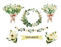 Floral Clipart Wedding Clipart Watercolor Wedding Clipart Etsy Wedding Clipart Clip Art Wedding Scrapbook