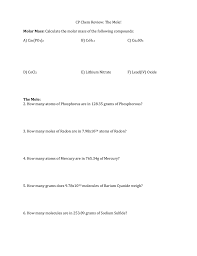 Units of measurement use the international system of units, better known as si units, which provide a standard if you encounter any issues to convert, this tool is the answer that gives you the exact conversion of units. Cp Chem Review The Mole Molar Mass Calculate The Molar Mass