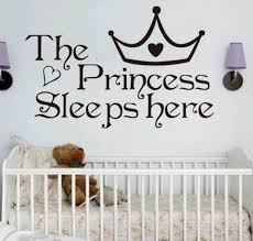 Princess Wall Decal Sticker Baby Nursery Girl Bedroom Home Decor Baby Nursery Decor Wall Decor Wall Stickers Kids Kids Room Wall Decals Baby Nursery Decals