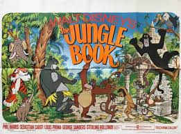 High resolution official theatrical movie poster (#1 of 6) for the jungle book (1967). The Jungle Book Movie Poster Vintage Movie Posters